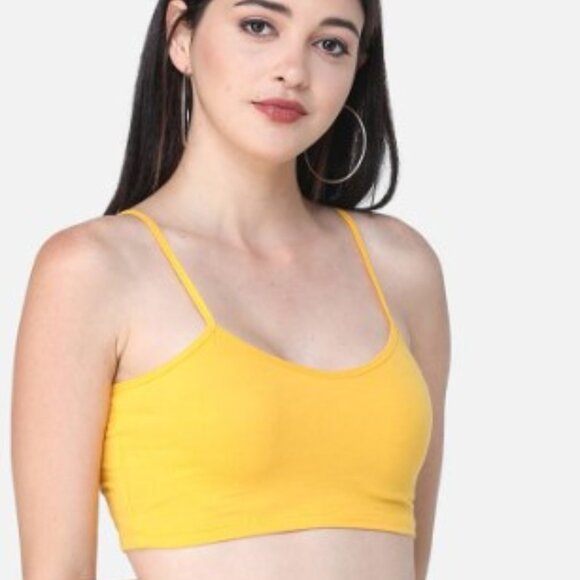 Forever 21 Smooth Orange Scoop Neck Bikini Swim Top Women’s Size Large - Picture 1 of 9